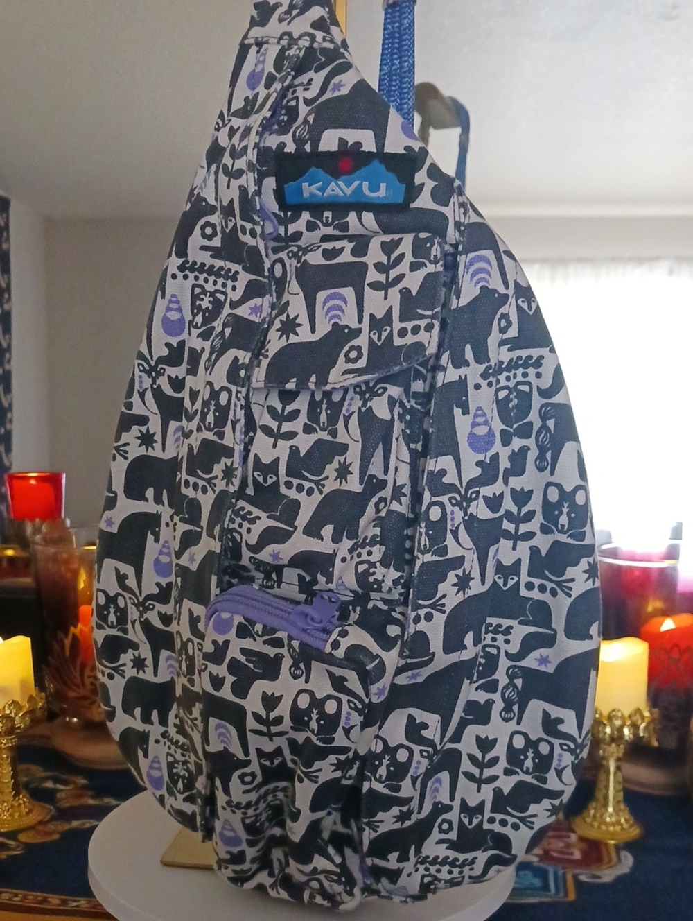 KAVU Cozy Critters Rope Sling Crossbody Bag Backpack